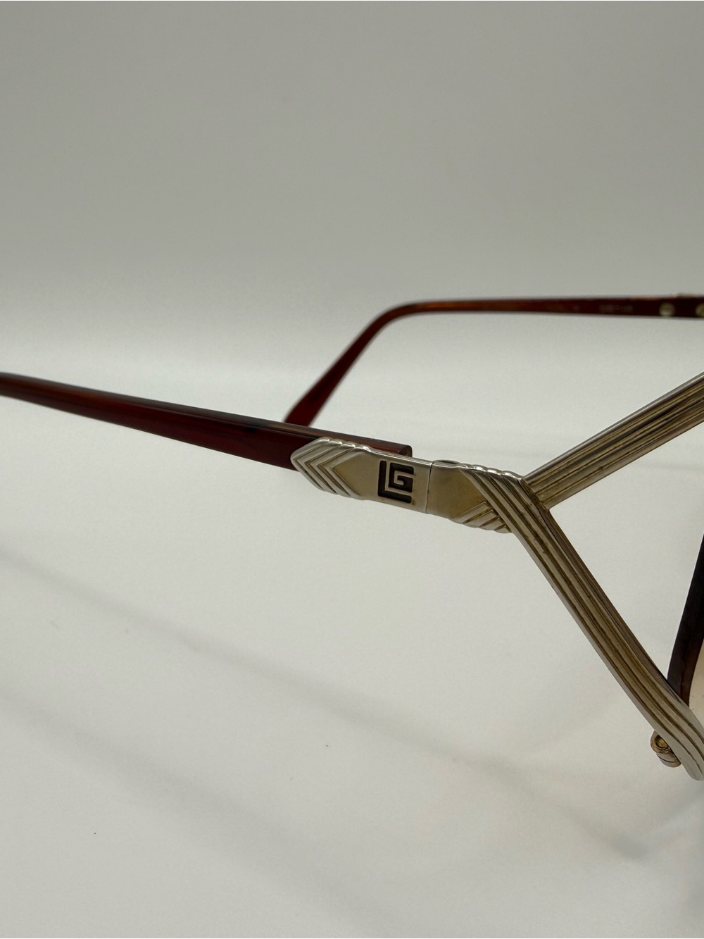 Vintage Guy Laroche Oversized Sunglasses Burgundy Translucent Made in France - Picture 8 of 12